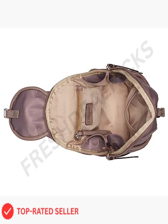 Mini Organizational Backpack Nylon Casual Daypack Minimalist 7 Pockets Water main image 4